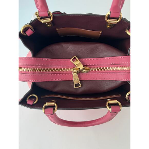 Coach Rogue Bag 25 In Colorblock With Bubblegum Pink Tea Rose NWOT - Picture 10 of 14